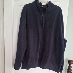 Men's Half-Zip Fleece Pullover - Dark Navy